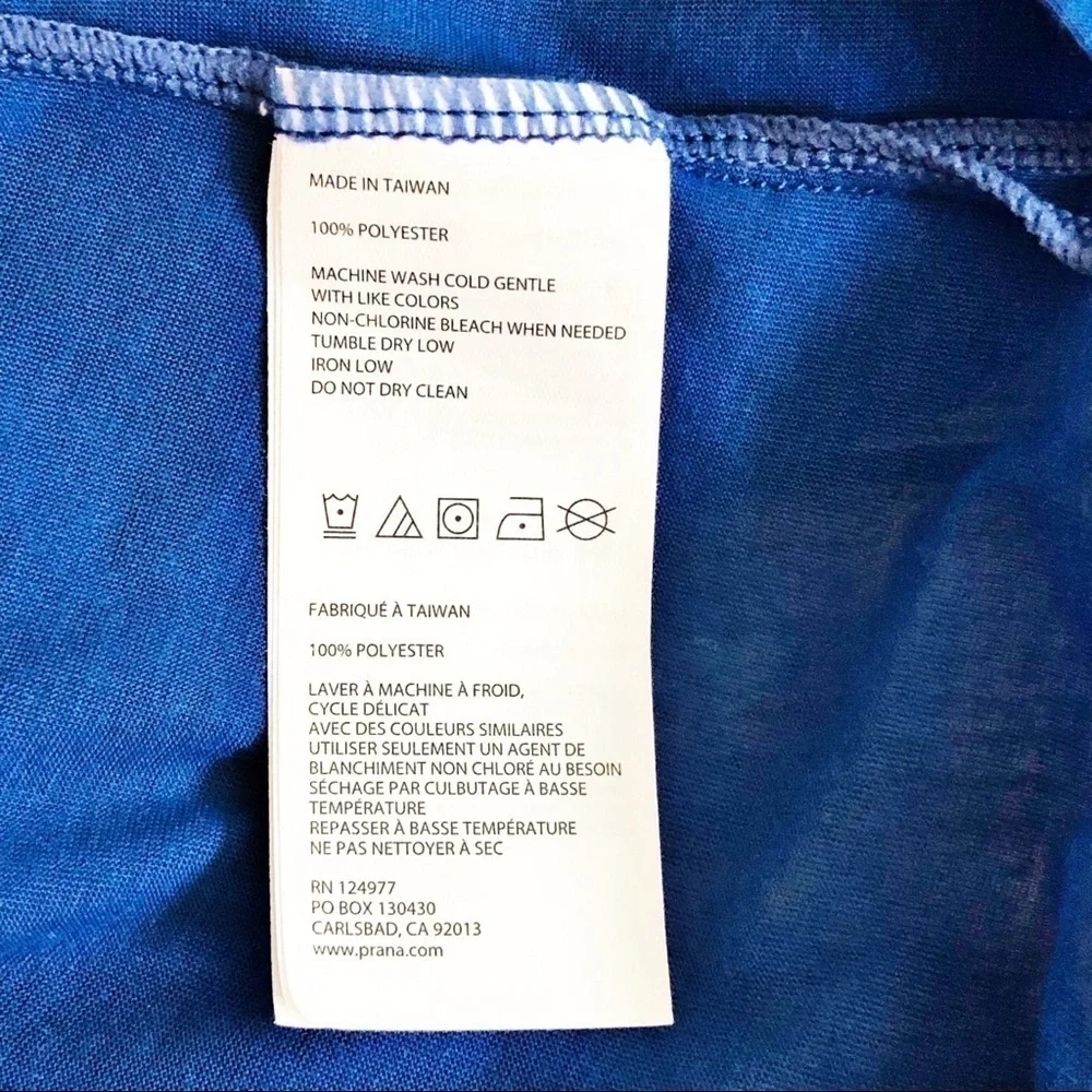 Prana Island Blue Saida Kaftan Size L